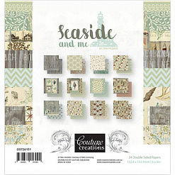 Набор бумаги 30х30 см "Seaside & Me", 24 листа (Couture Creations)