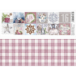 Лист с картинками 10х30 см "Новогодние гномы. Адвент с 11 по 21 декабря" (ScrapMania)