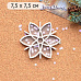 Шейкер "Фономикс. Новогодний. Снежинка 1 маленькая", 7,5х7,5 см (ScrapMania)