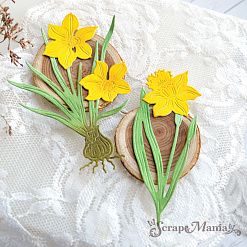 Нож "Первоцветы. Нарциссы", 7х10 см (ScrapMania)
