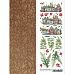 Лист с картинками 10х30 см "Грибное лукошко. Домики и травинки" (ScrapMania)