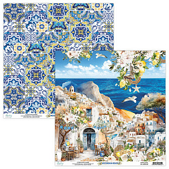 Набор бумаги 15х15 см "Mediterranean Heaven", 24 листа (Mintay)