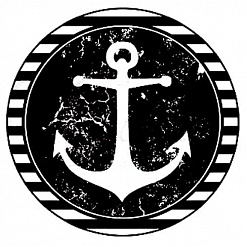 Штамп "Якорь в круге" (Студия "Елена")
