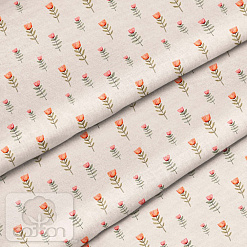 Отрез ткани 79х50 см "Тюльпаны" (Cotton)