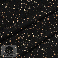 Отрез ткани 79х50 см "Кометы ночь" (Cotton)