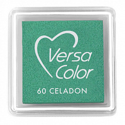 Подушечка чернильная пигментная Versacolor, размер 2,5х2,5 см, цвет серовато-зелёный