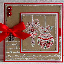 Штамп "Рождественские украшения" (Marianne design)