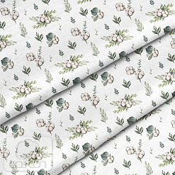 Отрез ткани 79х50 см "Хлопковый букет" (Cotton)