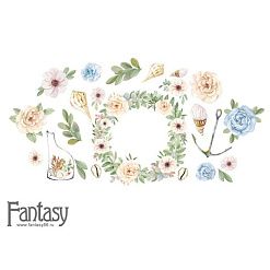 Набор тканевого чипборда "Теплое море 51", 23 шт (Fantasy)
