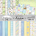 Набор бумаги 30,5х30,5 см "Ламы", 12 листов (ScrapMania)