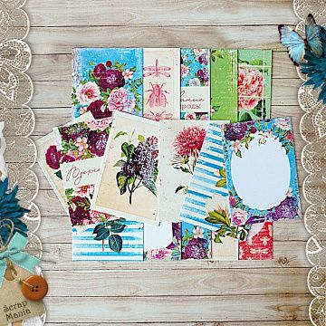 Набор карточек "Летняя феерия", 16 шт (ScrapMania)