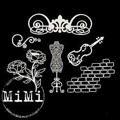 Набор украшений из чипборда "Винтаж. Интерьер" (MiMi Design)
