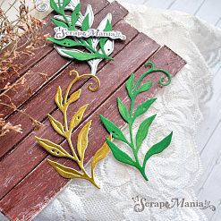 Нож "Веточка с завитком", 4,6х7,9 см (ScrapMania)