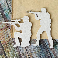 Чипборд "Военные 2", 6,5х5 см (LeoMammy)