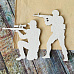 Чипборд "Военные 2", 6,5х5 см (LeoMammy)