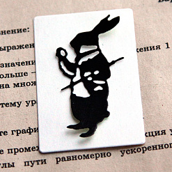 Нож "Алиса в Стране чудес", 6х4 см (Scrapfriend)