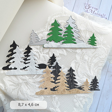 Нож "Зимний лес. Большой", 8,7х4,6 см (ScrapMania)