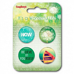 Набор фишек "It's A Wonderful Life. Жизнь прекрасна 2" на английском (ScrapBerry's)