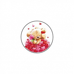 Фишка "Медвежонок в сердечках" (ScrapMania)