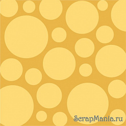 Бумага "Желтые круги на коричневом фоне" (Rayher)