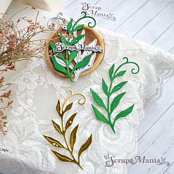 Нож "Веточка с завитком", 4,6х7,9 см (ScrapMania)