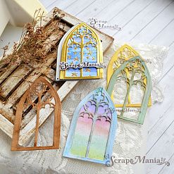 Нож "Окна. Королевский витраж", 4,5х7,8 см (ScrapMania)
