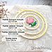 Нож "Пяльцы. Круглые с пионом", 8,5х9 см (ScrapMania)