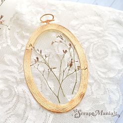 Нож "Пяльцы. Овальные с розой", 6,5х11 см (ScrapMania)