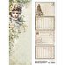 Лист с картинками 10х30 см "Винтажный Новый Год. Почтовые карточки" (ScrapMania)