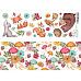 Лист с картинками 10х30 см "Лесные зверята" (ScrapMania)