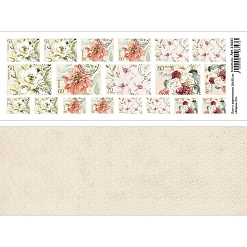 Лист с картинками 10х30 см "Марки 23" (ScrapMania)