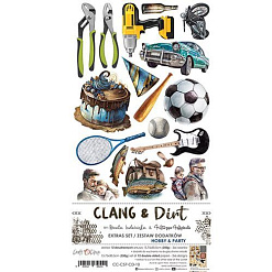 Набор бумаги 30х15 см "Clang & dirt. Для вырезания. Хобби", 12 листов (CraftO'clock)