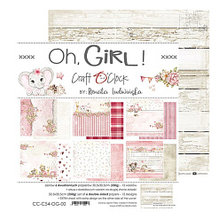 Набор бумаги 30х30 см "Oh, Girl!", 6 листов (CraftO'clock)