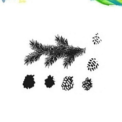 Штамп "Еловая ветка и шишки", 5,5х2,8 см (Арт-кладовая)