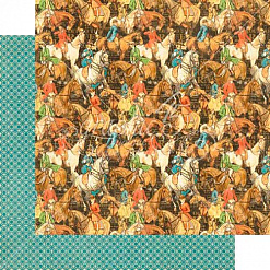 Набор бумаги 30х30 см "Off to the races", 24 листа (Graphic)
