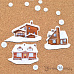 Набор высечек из бумаги "Дачный Новый Год. Детали бежевые", 28 шт (ScrapMania)