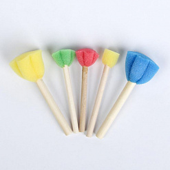Набор спонжиков на ручке "Art tools. Цветочек", 5 штук