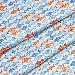 Отрез ткани 79х50 см "Рыбки" (Cotton)