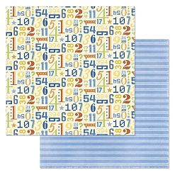 Набор бумаги 20х20 см "Роботы", 12 листов (ScrapMania)