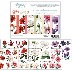 Набор бумаги 15х20 см "Flora Book 6", 24 листа (Mintay)