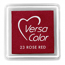 Подушечка чернильная пигментная Versacolor, размер 2,5х2,5 см, цвет красная роза