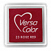 Подушечка чернильная пигментная Versacolor, размер 2,5х2,5 см, цвет красная роза