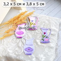 Нож "Кувшины", 3,8х5 см (ScrapMania)