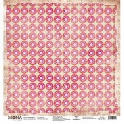 Бумага "Ретро кафе. Пончики" (MonaDesign)