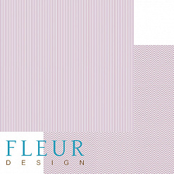Бумага "Чисто и просто, базовая. Черничная" (Fleur-design)