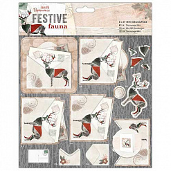 Аппликация бумажная вырубная "Festive Fauna" (DoCrafts)