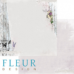 Набор бумаги 15х15 см "Цветы прованса", 24 листа (Fleur-design)