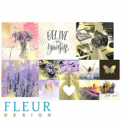 Набор карточек "Pretty violet 3" (Fleur-design)