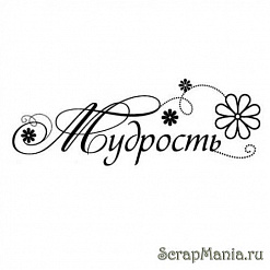 Штамп "Мудрость" (Скрапклуб)