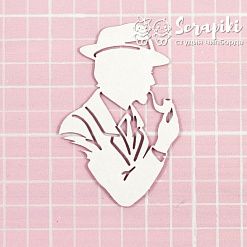 Чипборд "Силуэт мужчины", 5х8 см (Scrapiki)